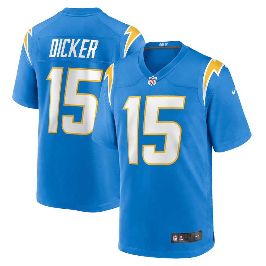 Men Los Angeles Chargers 15 Cameron Dicker Nike Powder Blue Game Player NFL Jersey